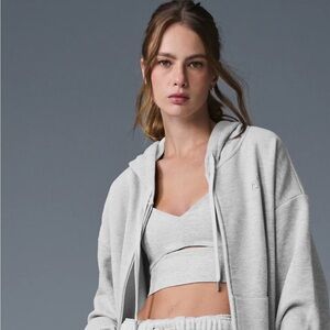 Alo Women's Gray Hoodie
